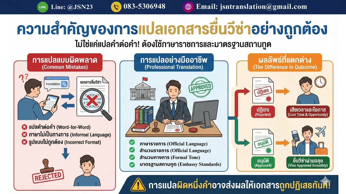 เอกสารที่ต้องแปล, แปลเอกสารราชการ, แปลเอกสารวีซ่า, แปลสูติบัตร, แปลทะเบียนสมรส
